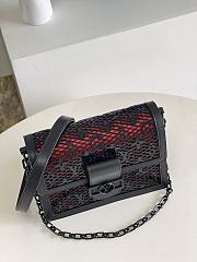 	 Bagsaaa Louis Vuitton Dauphine MM Lace Bag Black - 6