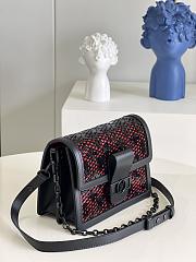 	 Bagsaaa Louis Vuitton Dauphine MM Lace Bag Black - 5