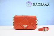 	 Bagsaaa Prada System nappa patchwork shoulder bag orange - 21*15*6.5cm - 1