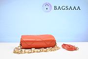 	 Bagsaaa Prada System nappa patchwork shoulder bag orange - 21*15*6.5cm - 6