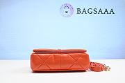	 Bagsaaa Prada System nappa patchwork shoulder bag orange - 21*15*6.5cm - 4