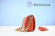 	 Bagsaaa Prada System nappa patchwork shoulder bag orange - 21*15*6.5cm - 3
