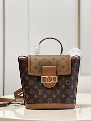 Bagsaaa Louis Vuitton Dauphine Backpack Monogram Reverse - 19*20*12cm - 1