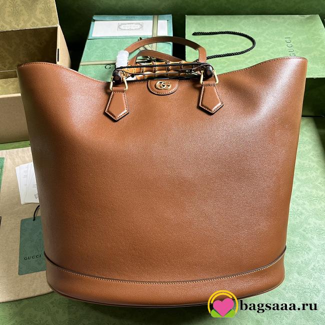 	 Bagsaaa Gucci GG Diana Brown Tote - 40x 34x 21cm - 1