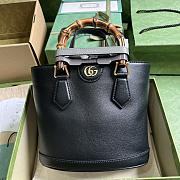 	 Bagsaaa Gucci GG Diana Black Tote - 22x 20.5x 11.5cm - 1