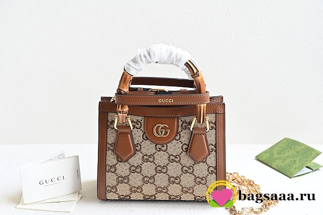 Bagsaaa Gucci Diana 1947 Mini Top Handle Bag - 20x16x10cm - 1