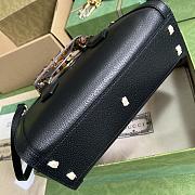 Bagsaaa Gucci Diana Small Shoulder Bag Black Leather - 27x15.5x11cm。 - 4