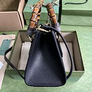 Bagsaaa Gucci Diana Small Shoulder Bag Black Leather - 27x15.5x11cm。 - 3