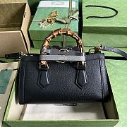 Bagsaaa Gucci Diana Small Shoulder Bag Black Leather - 27x15.5x11cm。 - 2