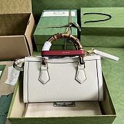 	 Bagsaaa Gucci Diana Small Shoulder Bag White Leather - 27x15.5x11cm - 2
