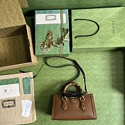 	 Bagsaaa Gucci Diana Small Shoulder Bag Brown Leather - 27x15.5x11cm。 - 6