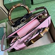 	 Bagsaaa Gucci Diana Small Shoulder Bag Pink Leather - 27x15.5x11cm。 - 5