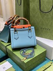 Bagsaaa Gucci Diana GG tote bag light blue - 20*16*10cm - 5