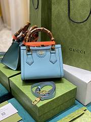 Bagsaaa Gucci Diana GG tote bag light blue - 20*16*10cm - 4