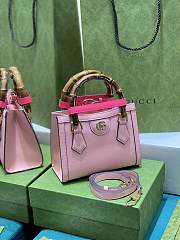 Bagsaaa Gucci Diana GG tote bag pink - 20*16*10cm - 5