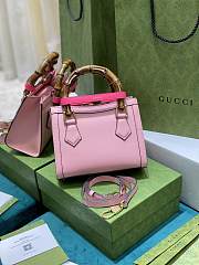 Bagsaaa Gucci Diana GG tote bag pink - 20*16*10cm - 3