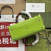 	 Bagsaaa Gucci Mini Diana Lizard Neon Lime Leather 20x15.5x10cm - 5
