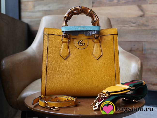 	 Bagsaaa Gucci Diana GG tote bag yellow - 27x24x11cm - 1