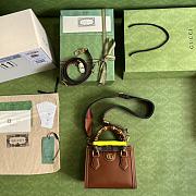 Bagsaaa Gucci Diana GG tote bag brown - 20*16*10cm - 3