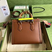 Bagsaaa Gucci Diana GG tote bag brown - 27x24x11cm - 4