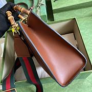 Bagsaaa Gucci Diana GG tote bag brown - 27x24x11cm - 3