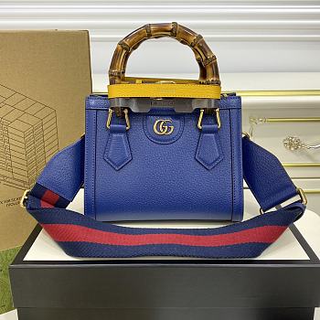 Bagsaaa Gucci Diana GG tote bag dark blue - 20*16*10cm