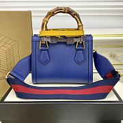Bagsaaa Gucci Diana GG tote bag dark blue - 20*16*10cm - 6