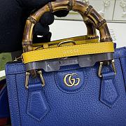 Bagsaaa Gucci Diana GG tote bag dark blue - 20*16*10cm - 3