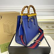 	 Bagsaaa Gucci Diana GG tote bag dark blue - 27x24x11cm - 4