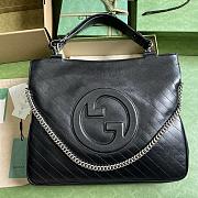 Bagsaaa Gucci Interlocking G Blondie Tote Bag Black - 34.5x 41x 8cm - 1