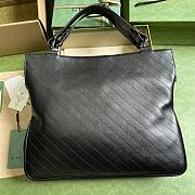 Bagsaaa Gucci Interlocking G Blondie Tote Bag Black - 34.5x 41x 8cm - 2