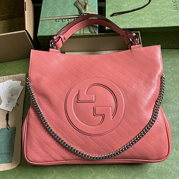 	 Bagsaaa Gucci Interlocking G Blondie Tote Bag Pink - 34.5x 41x 8cm