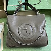 	 Bagsaaa Gucci Interlocking G Blondie Tote Bag Taupe - 34.5x 41x 8cm - 1