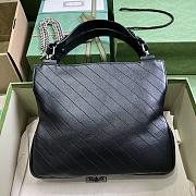 	 Bagsaaa Gucci Interlocking G Blondie Tote Bag Black - 24x 30x 6cm - 5