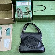 	 Bagsaaa Gucci Interlocking G Blondie Tote Bag Black - 24x 30x 6cm - 2