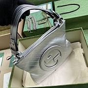 	 Bagsaaa Gucci Interlocking G Blondie Tote Bag Silver - 24x 30x 6cm - 2