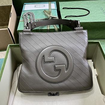 	 Bagsaaa Gucci Interlocking G Blondie Tote Bag Taupe - 24x 30x 6cm