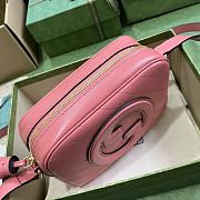 Bagsaaa Gucci Blondie Small Shoulder Pink Leather Bag - 21*15.5*5cm - 5