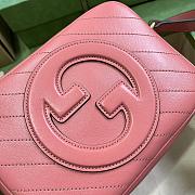 Bagsaaa Gucci Blondie Small Shoulder Pink Leather Bag - 21*15.5*5cm - 4