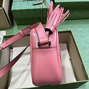 Bagsaaa Gucci Blondie Small Shoulder Pink Leather Bag - 21*15.5*5cm - 3