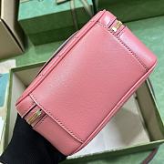 Bagsaaa Gucci Blondie Top Handle Pink Leather Bag - 17x15x9cm - 4