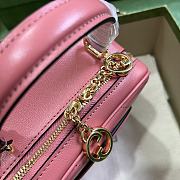 Bagsaaa Gucci Blondie Top Handle Pink Leather Bag - 17x15x9cm - 3