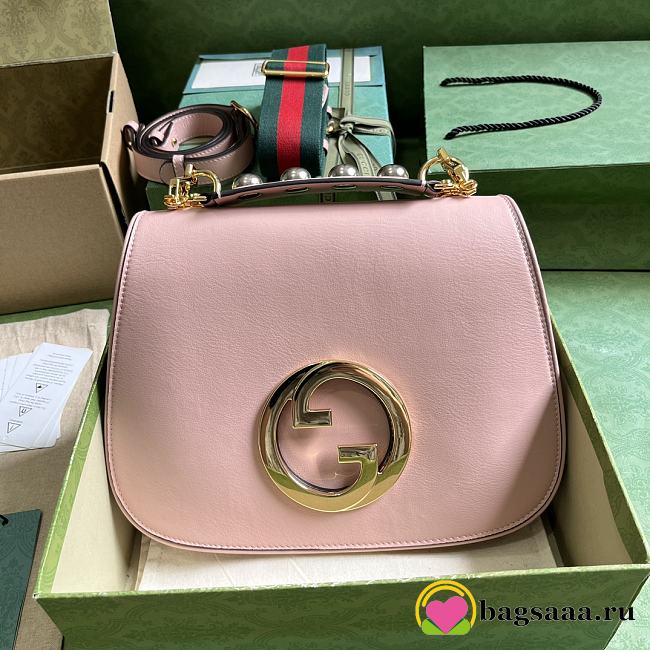 	 Bagsaaa Gucci Blondie medium pink bag - 29x22x7cm - 1