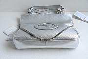Bagsaaa Gucci Interlocking G Blondie Tote Bag Silver - 34.5x 41x 8cm - 5