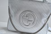 Bagsaaa Gucci Interlocking G Blondie Tote Bag Silver - 34.5x 41x 8cm - 2