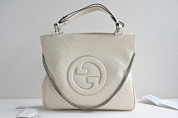 	 Bagsaaa Gucci Interlocking G Blondie Tote Bag White - 34.5x 41x 8cm