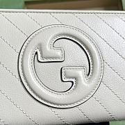 	 Bagsaaa Gucci Blondie Zippy Wallet White - 19.5x11x3cm - 3