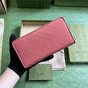 	 Bagsaaa Gucci Blondie Zippy Wallet Pink - 19.5x11x3cm - 6
