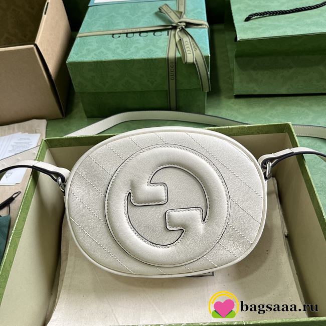 	 Bagsaaa Gucci Blondie Round Bag White - 15x 20x 8cm - 1