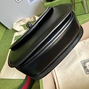 	 Bagsaaa Bamboo 1947Top Handle All Black Leather Bag - 21*15*7cm - 2